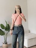  Áo Thun Trơn Croptop 