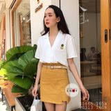  Sơ mi cổ vest trái dứa 