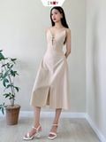  Đầm Linen Cut Out 