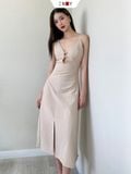  Đầm Linen Cut Out 