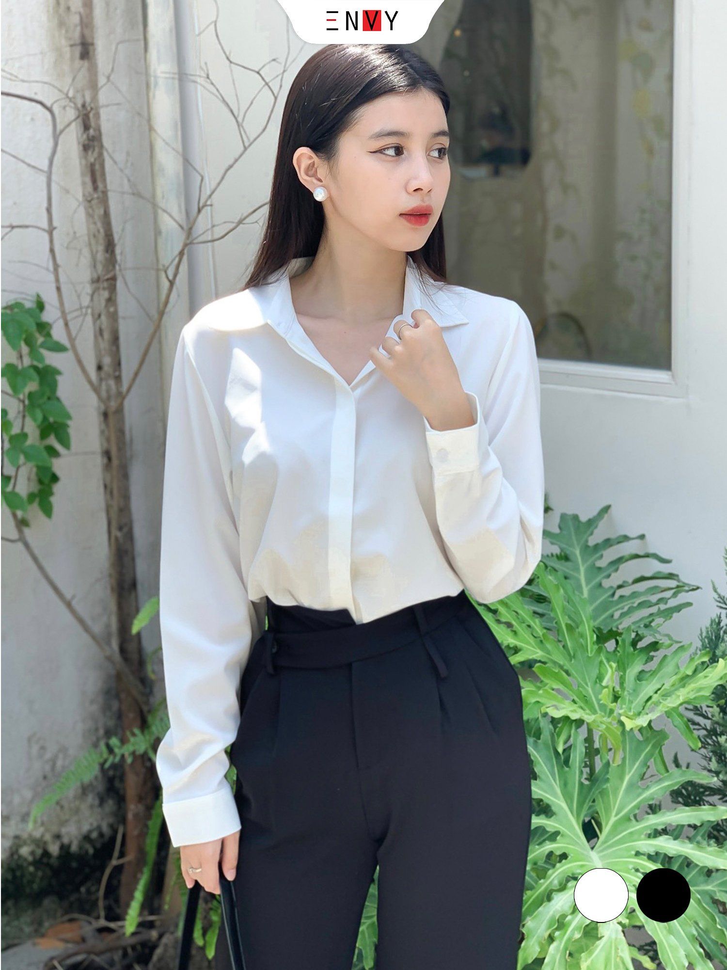 10 cách mặc áo sơ mi trắng mỏng thanh lịch hợp thời