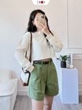  Áo Thun Croptop Tay Dài 