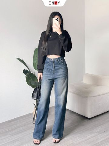  Áo Thun Croptop Tay Dài 