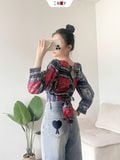  Áo Crotop Họa Tiết 