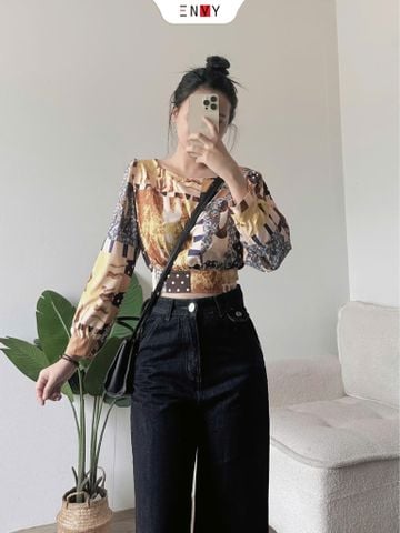  Áo Crotop Họa Tiết 