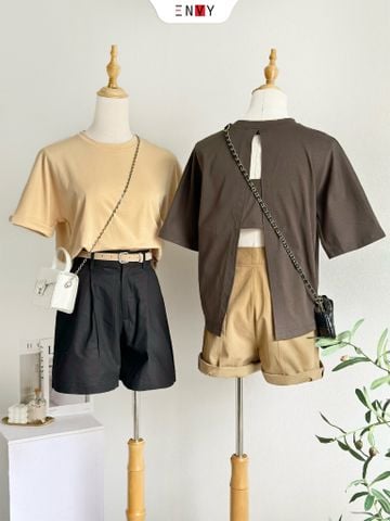  Áo Thun Xẻ Sau Kiểu 