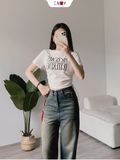  Jeans Ống Suông Mặt Cười 