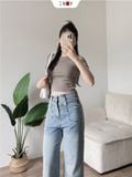 Áo Thun Trơn Croptop 