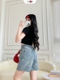  Áo Thun Trơn Croptop 