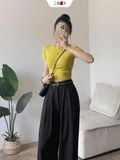  Áo Thun Trơn Croptop 