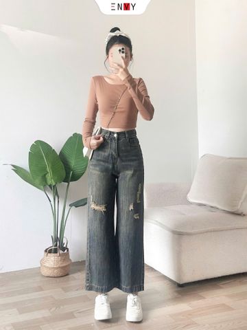  Jean Suông Rách Kiểu 