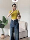 Áo Thun Trơn Croptop 