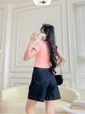  Áo Thun Trơn Croptop 