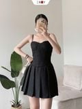  Đầm dây xếp li 