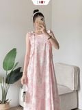  Đầm 2 Dây Bèo Vai 