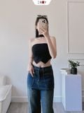  Áo Thun Croptop Vạt Chéo 