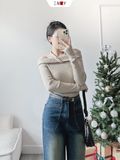  Jeans Túi Kiểu Ống Suông 