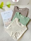  Áo Thun Croptop Tay Dài 