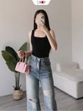  Jeans Suông Rách Gối 