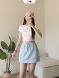  Áo Thun Trơn Croptop 