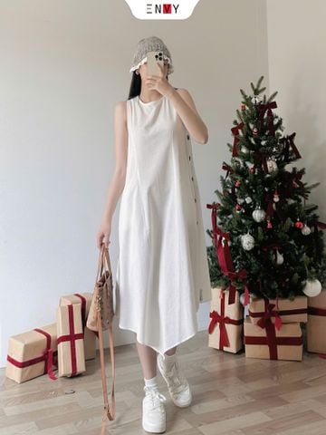  Đầm Sát Nách Cotton 