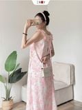  Đầm 2 Dây Bèo Vai 