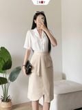  Sơ Mi Cổ Sen Và Vest 