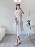  Đầm Sát Nách Cotton 