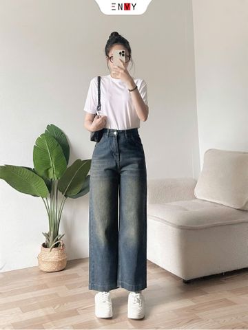  Jean Suông Dáng Ngắn 