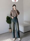  Jeans Ống Suông Mặt Cười 