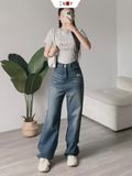  Jeans Ống Suông Túi Rách 