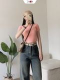  Áo Thun Trơn Croptop 