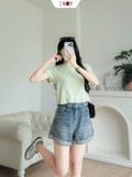  Áo Thun Gân Basic 