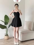 Đầm dây xếp li 