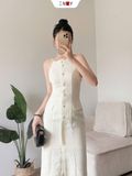  Đầm Bố 2 Dây 
