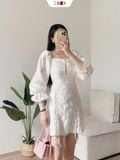  Đầm Xòe Đan Dây Kiểu 