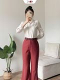  Quần ống loe viền chỉ 