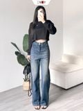  Áo Thun Croptop Tay Dài 
