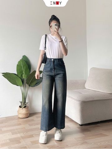  Jean Suông Dáng Ngắn 