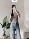  Áo Thun Trơn Croptop 