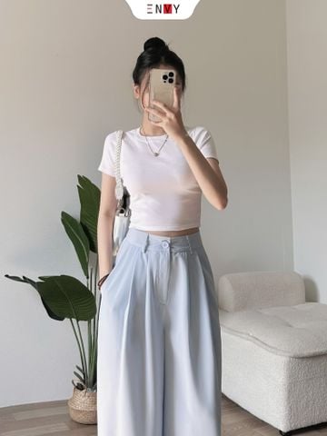  Áo Thun Trơn Croptop 