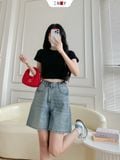  Áo Thun Trơn Croptop 