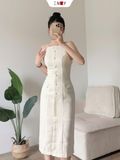  Đầm Bố 2 Dây 