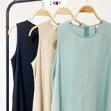  Đầm Chữ A Trơn 