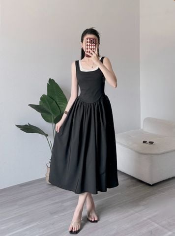  Đầm Xòe Sát Nách 