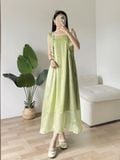  Đầm 2 Dây Bèo Vai 