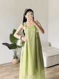  Đầm 2 Dây Bèo Vai 