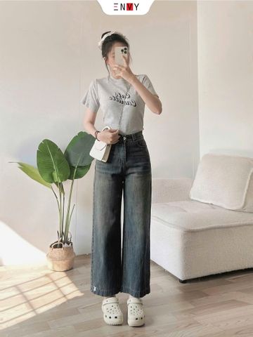  Jean Suông Thêu Thỏ 