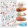 Miếng Dán Móng Tay 3D Nail Sticker Nhân Vật Characters colecction Hoạ Tiết Kinh Kịch Peking Opera F389 / F390 / F391