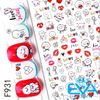 Decal Dán Móng Tay 3D Nail Sticker Love Colecction Hoạ Tiết Về Chủ Đề Tình Yêu F936 / F937 / F938